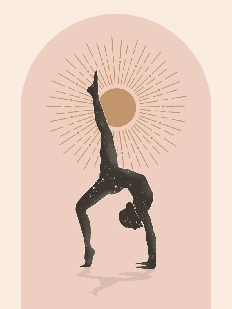 Minimal Abstract Art-Yoga 15 poster by ThingDesign