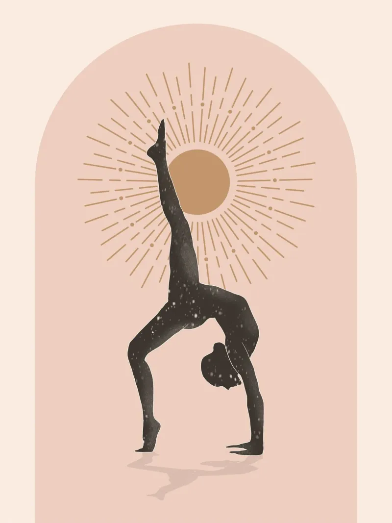 Arte astratta minimale-Yoga 15 poster da ThingDesign