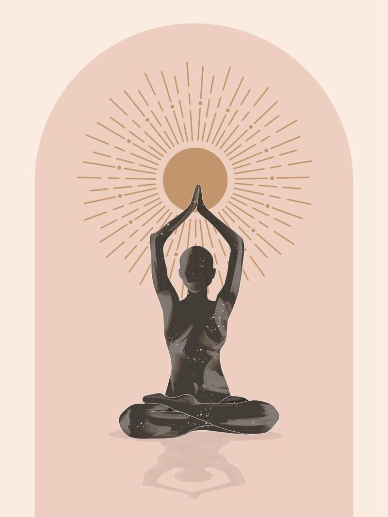 Minimal Abstract Art-Yoga 16 poster by ThingDesign