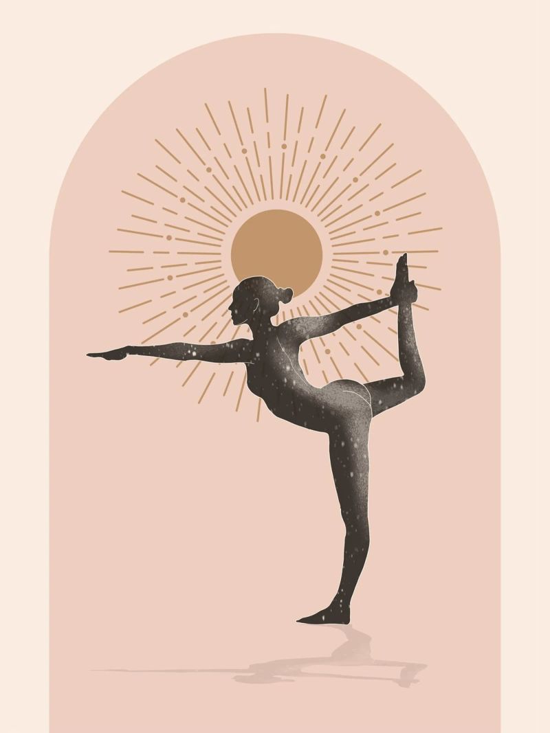 Minimal Abstract Art-Yoga 17 poster by ThingDesign