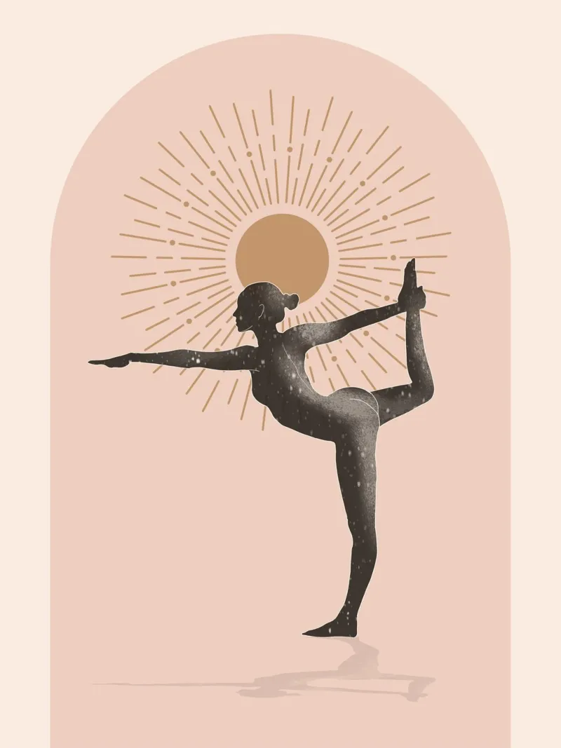 Minimal Abstract Art-Yoga 17 poster by ThingDesign