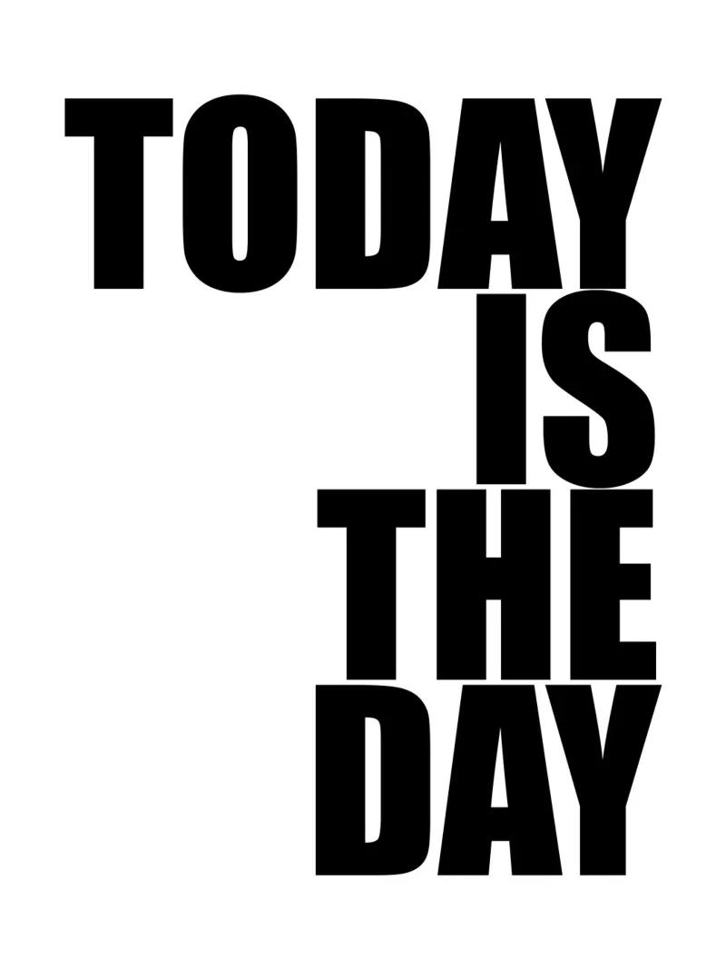 Today Is The Day forex plate by Inspirify