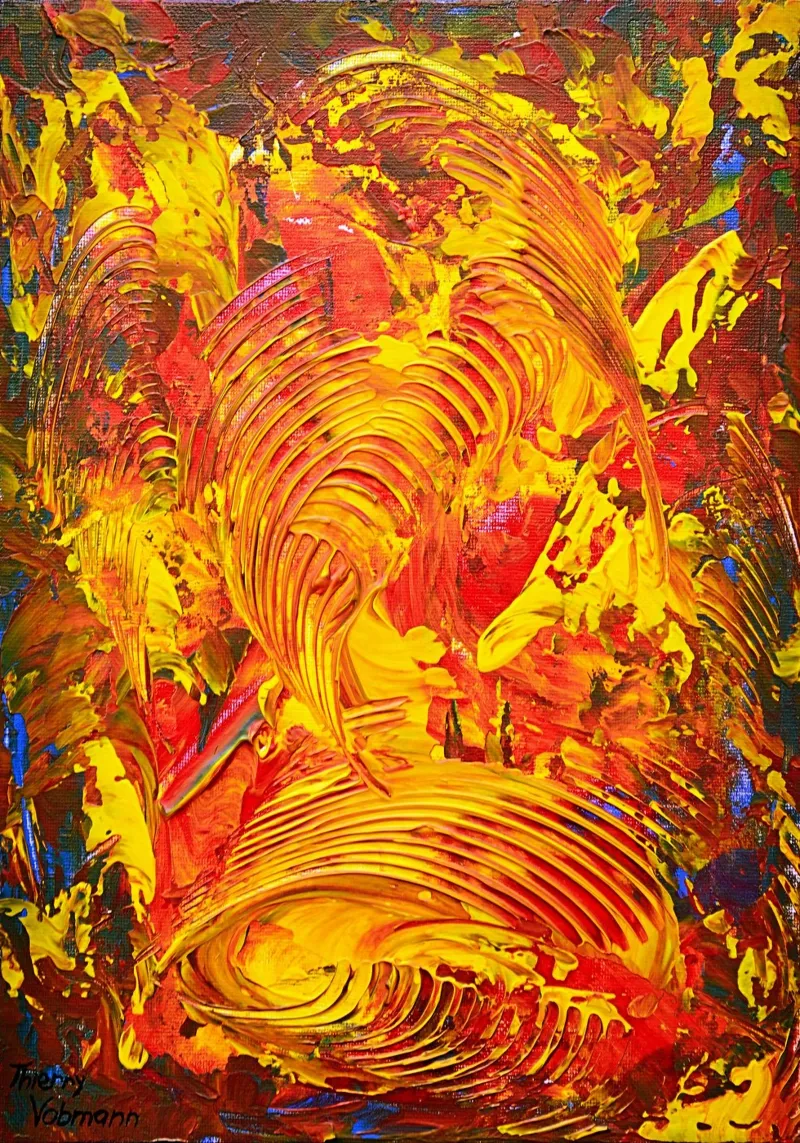 ABSTRACT FIGURE 7 pellicola backlit da Thierry Vobmann Abstract painting