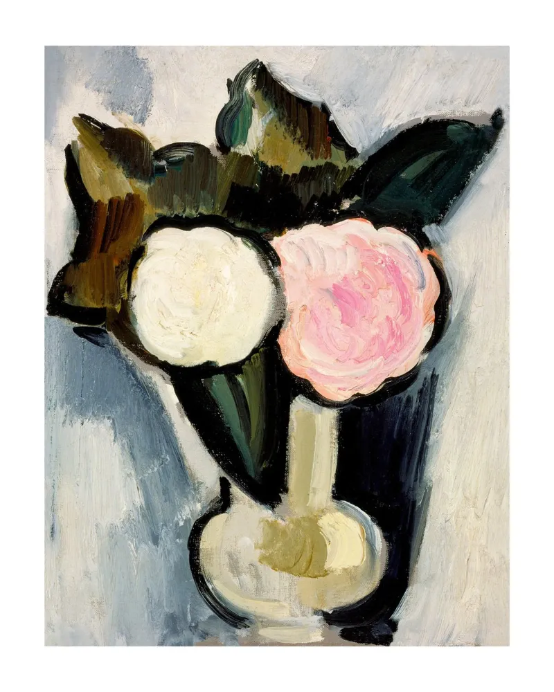 Pink and White Flowers in a Vase poster da Second Canvas