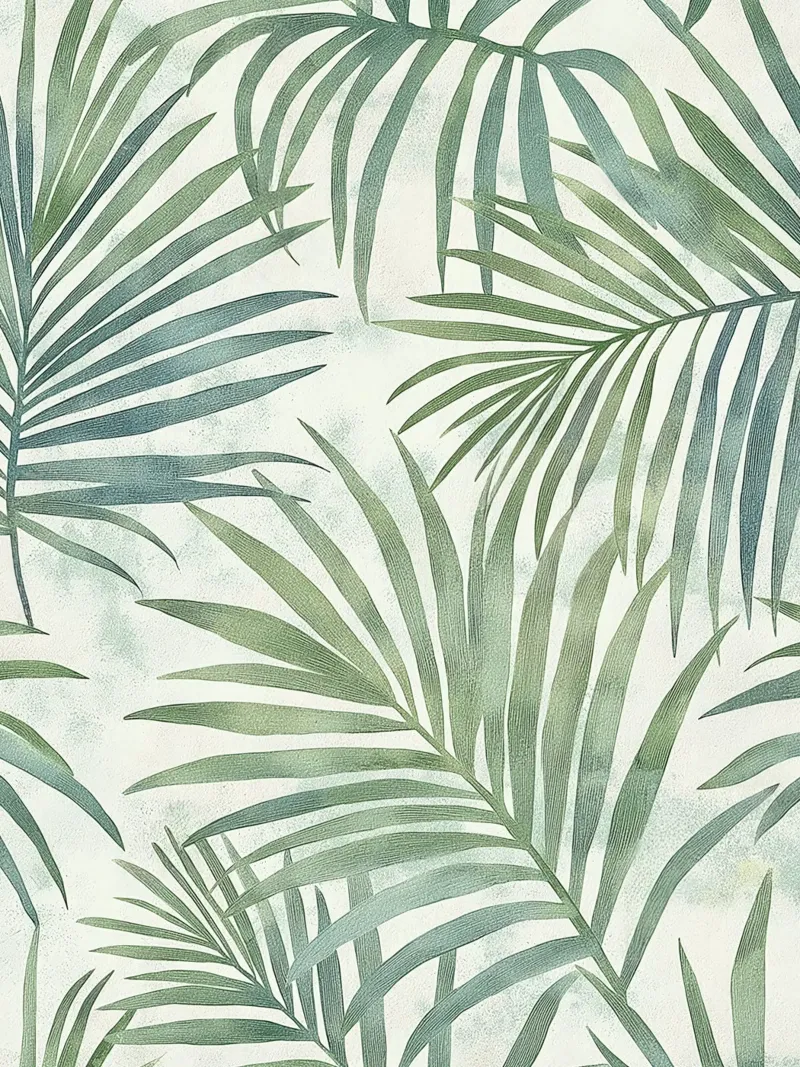 Foglie di palma botaniche Boho Tropical Greenery Piante d'arte pellicola backlit da Gentle Echoes Art