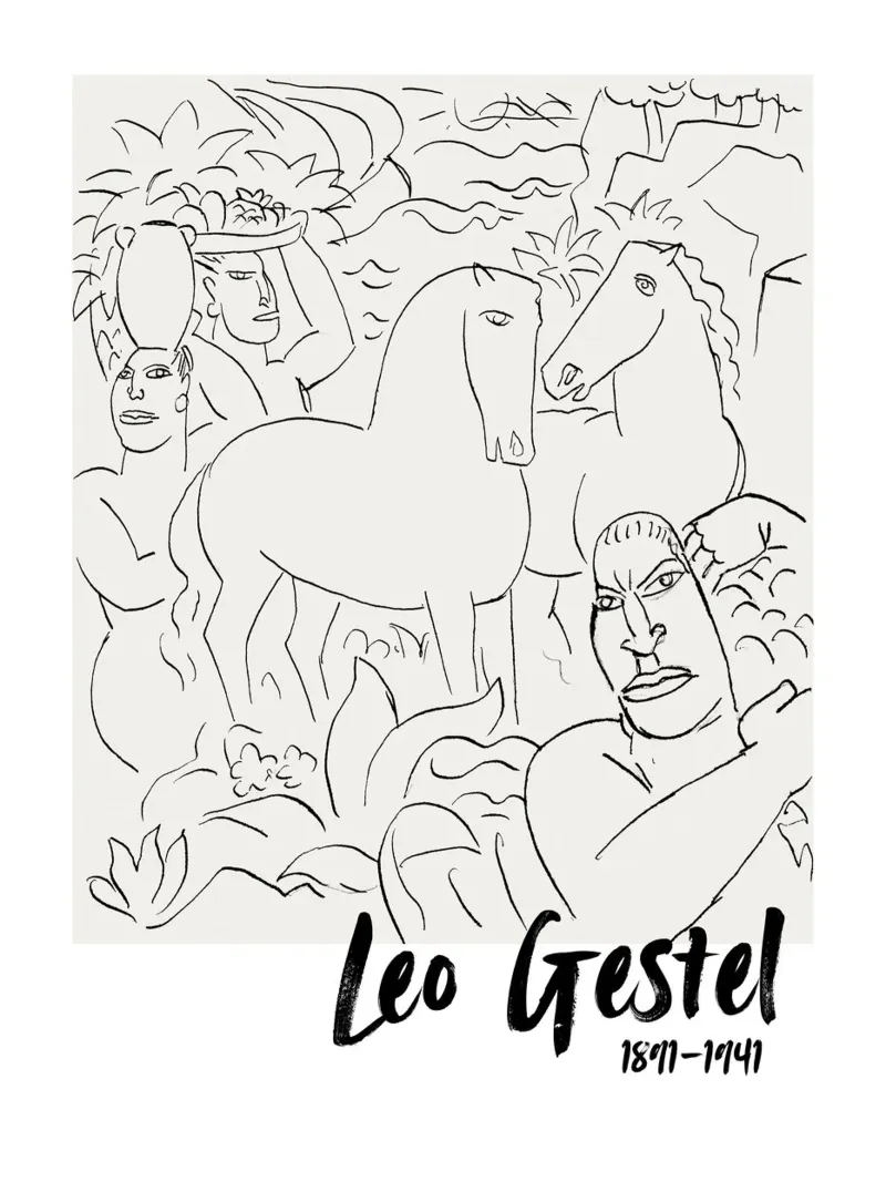 Paesaggio astratto poster da Second Canvas