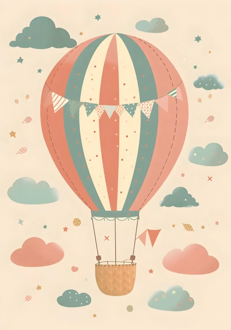 Ballon - Boho & Pastell pellicola backlit da KidzStudio