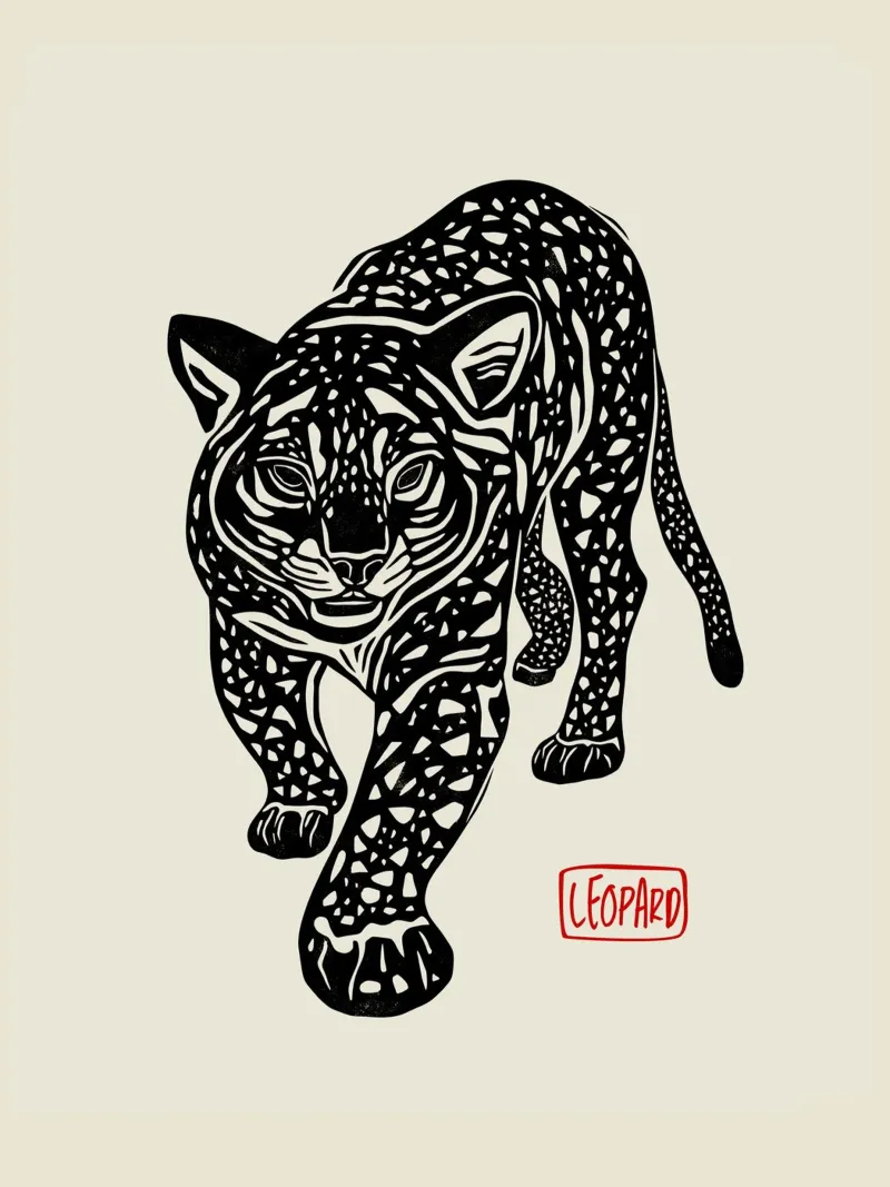 Silent Predator carta hahnemühle da Indigo Rain