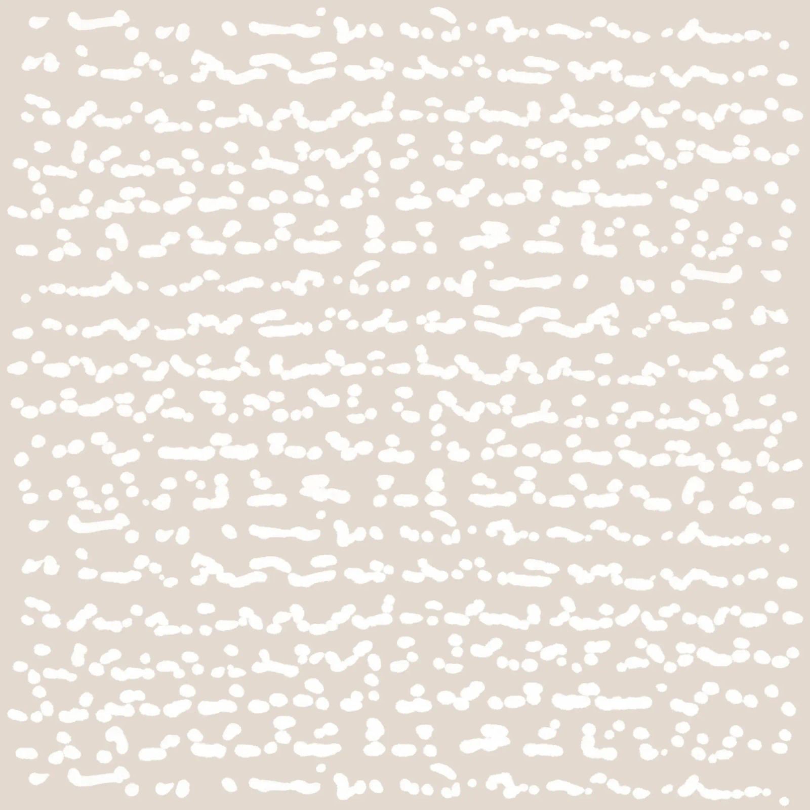 Scribbled Fuzzy Shapes | Neutral Abstract Minimalism Poster von sabidussi