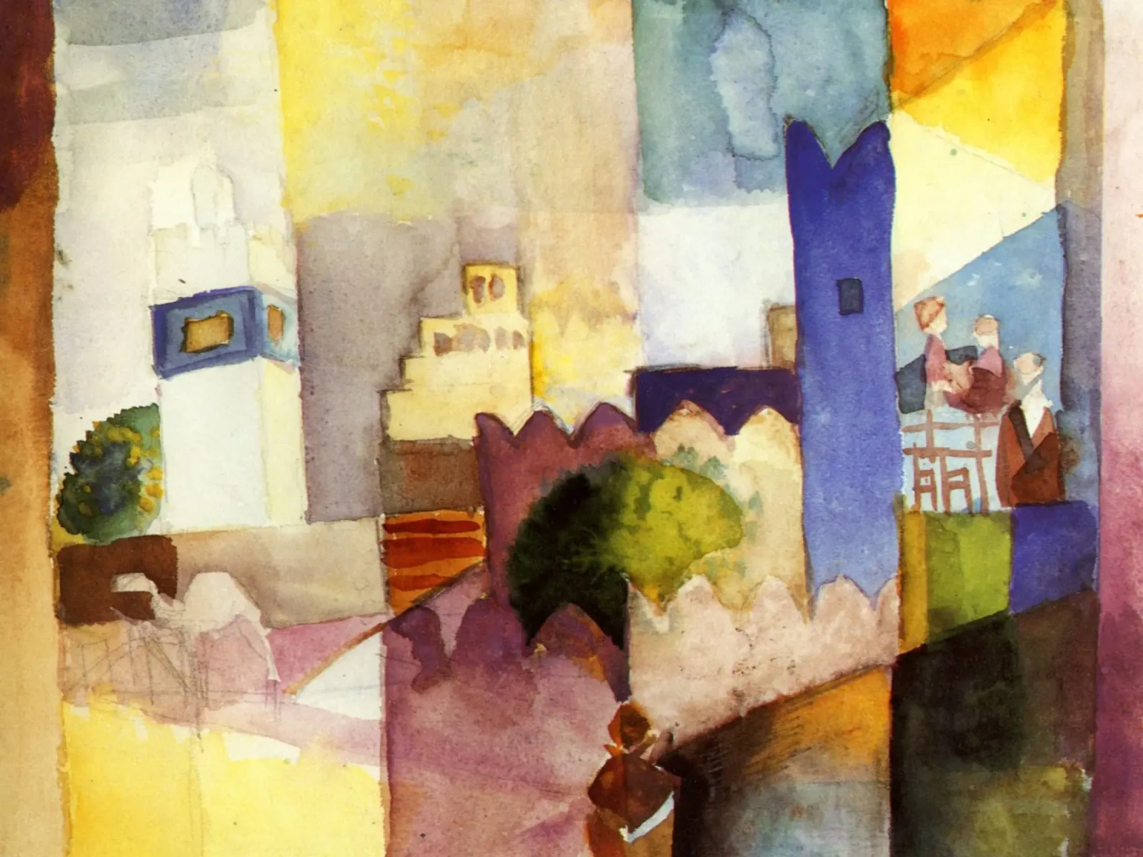 Agosto Macke - Kairouan pellicola backlit da Timeless Artworks