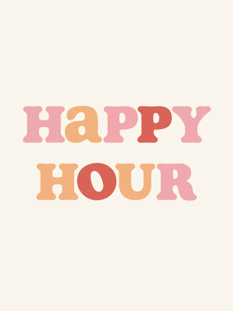 Happy hour pellicola backlit da we line studio - art