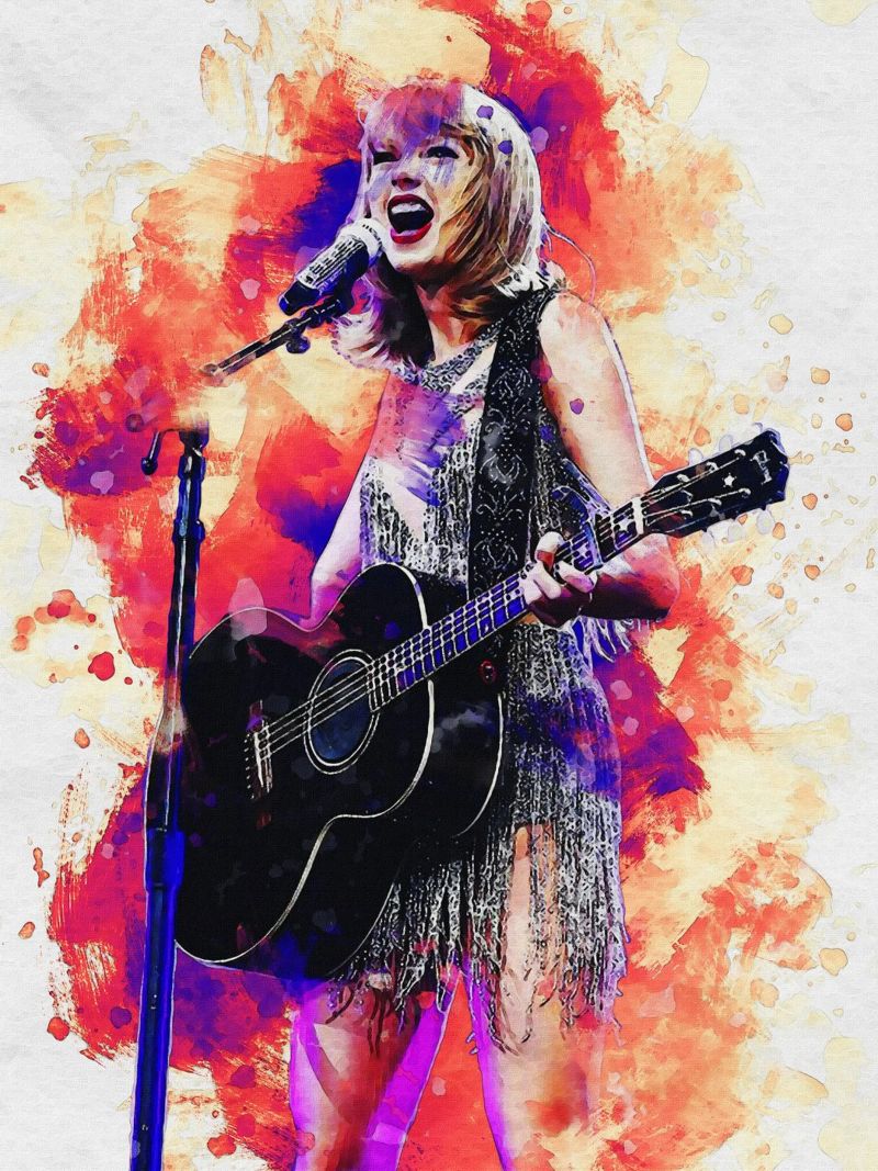 Sfumare Taylor Swift alluminio dibond da Gunawan Rb