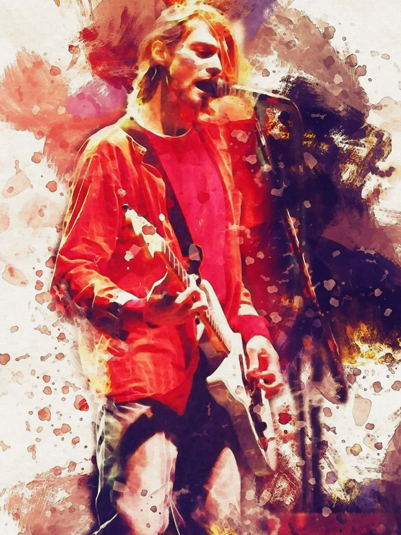 Smudge Kurt Cobain mostra lunedì pellicola backlit da Gunawan Rb