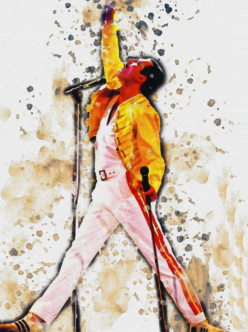Macchia di leggenda di Freddie Mercury pellicola backlit da Gunawan Rb