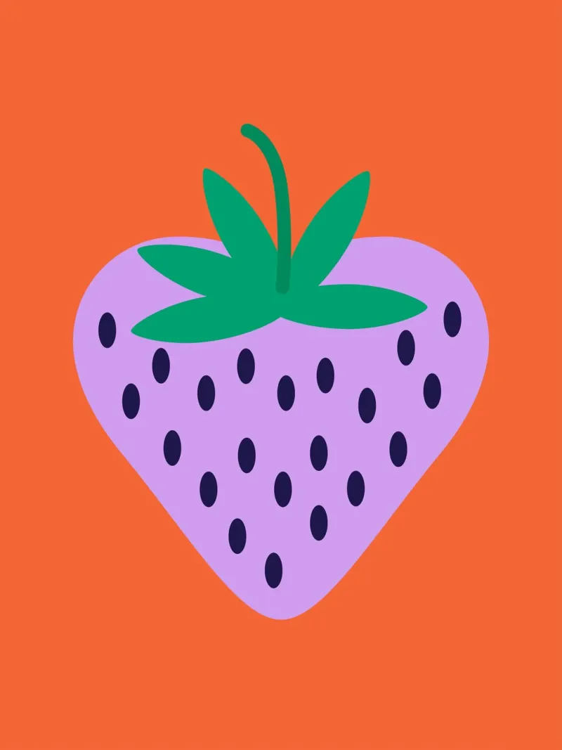 FUN Strawberry carta hahnemühle da All Colours
