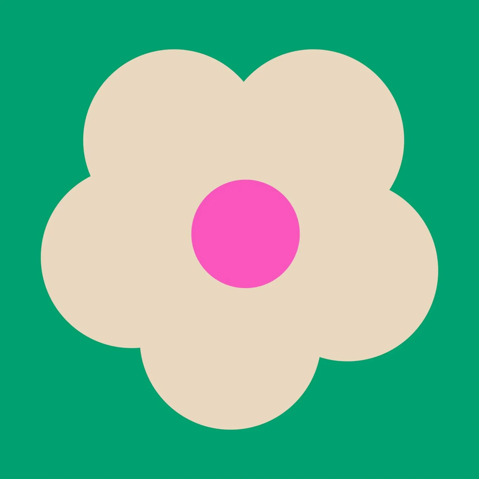 FUN Flower poster con telaio in alluminio da All Colours