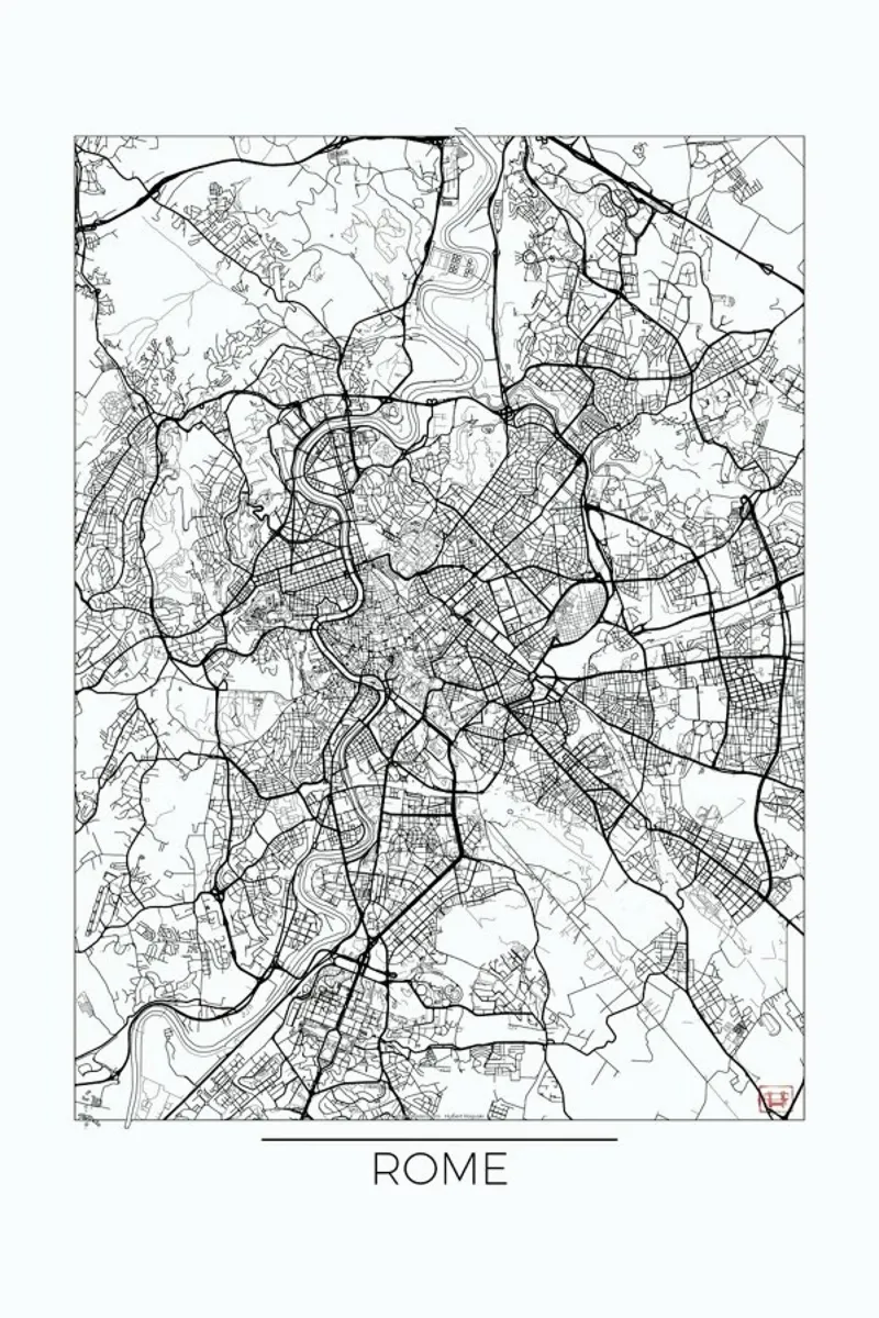 Rome Minimal carta hahnemühle da Hubert Roguski