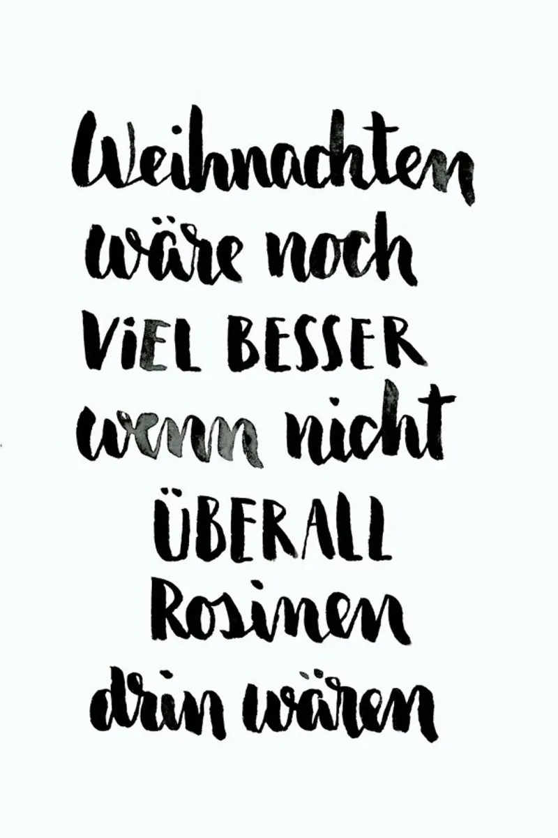 Weniger Rosinen poster con telaio in plastica da Brushmeetspaper