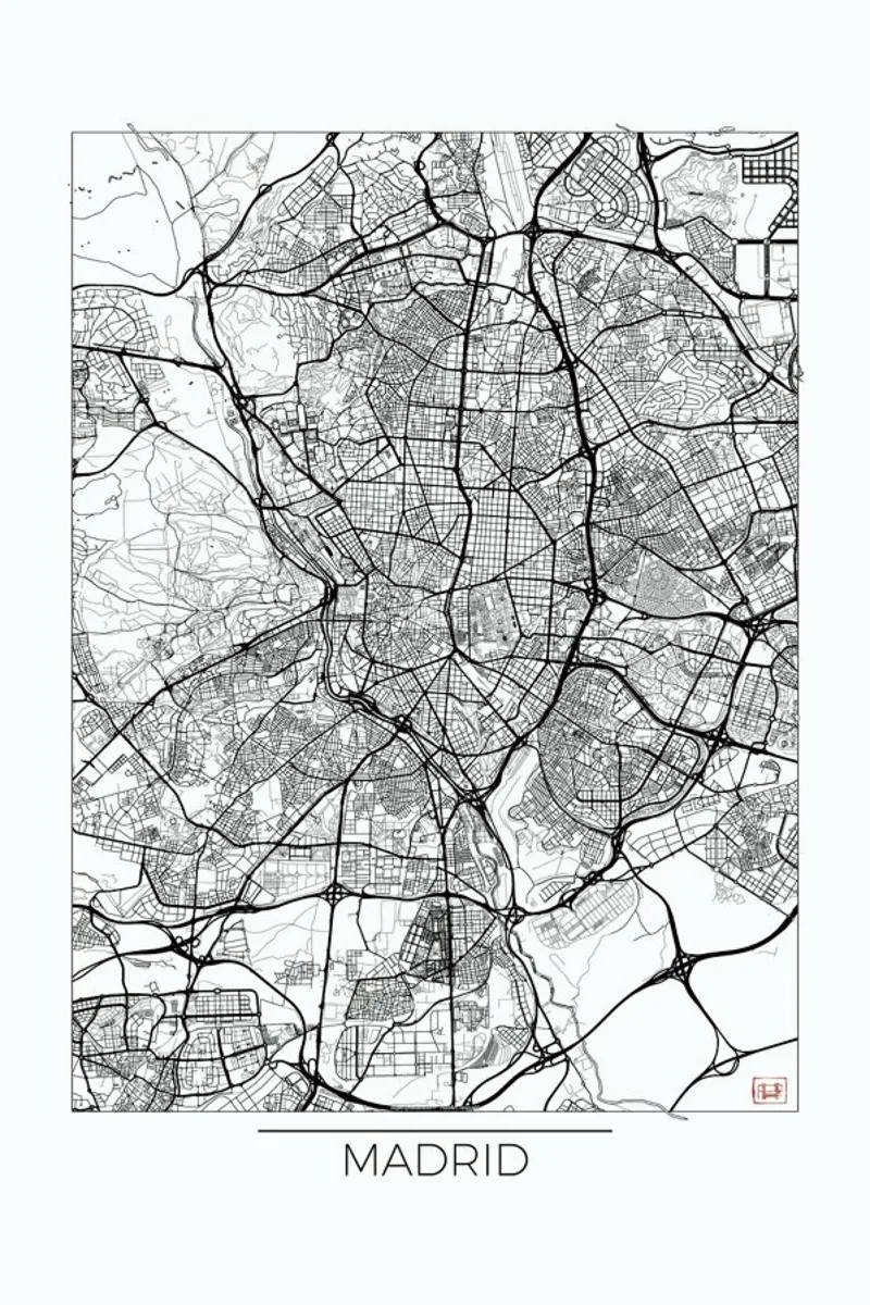 Madrid Minimal pellicola backlit da Hubert Roguski