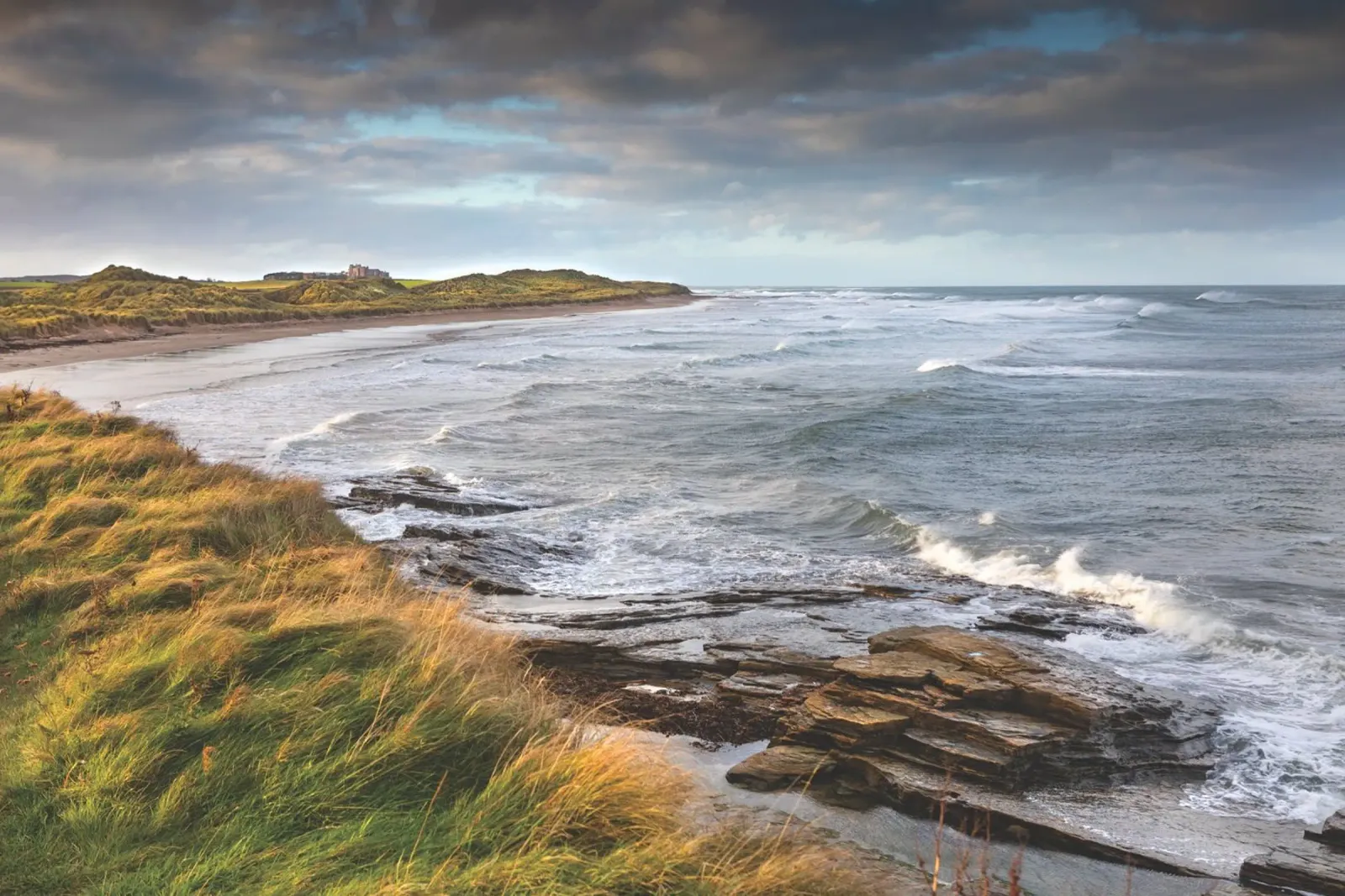 Nothumbrian Beach pellicola backlit da Dave Hare Photography