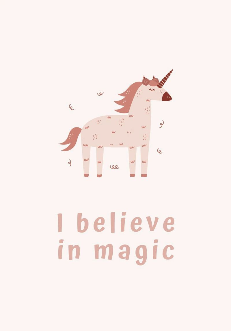 Glaube und sei magisch Poster von KidzStudio