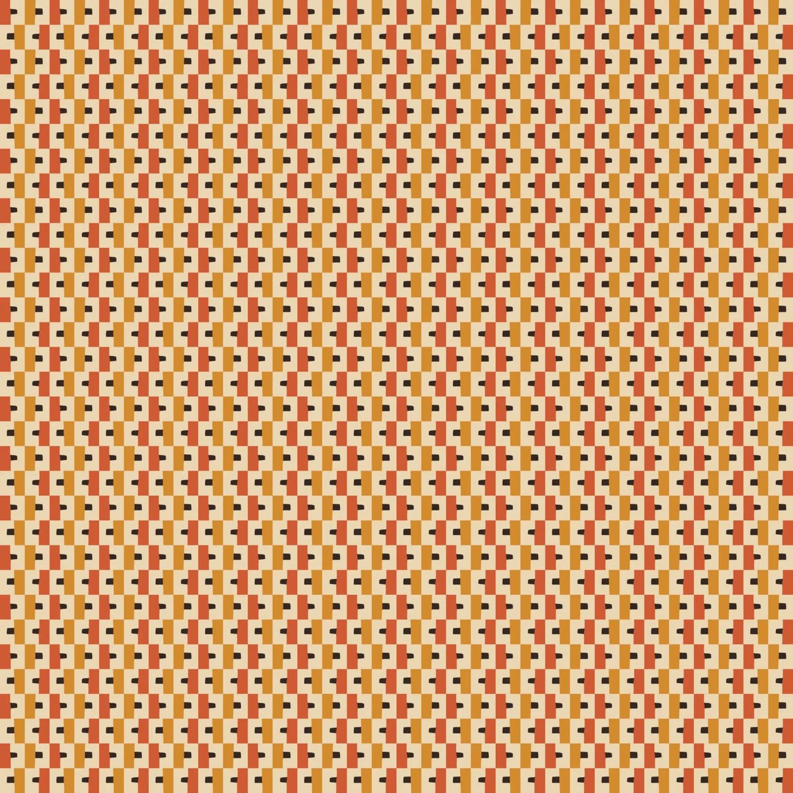 Warm color block seamless pattern canvas by Little Dean