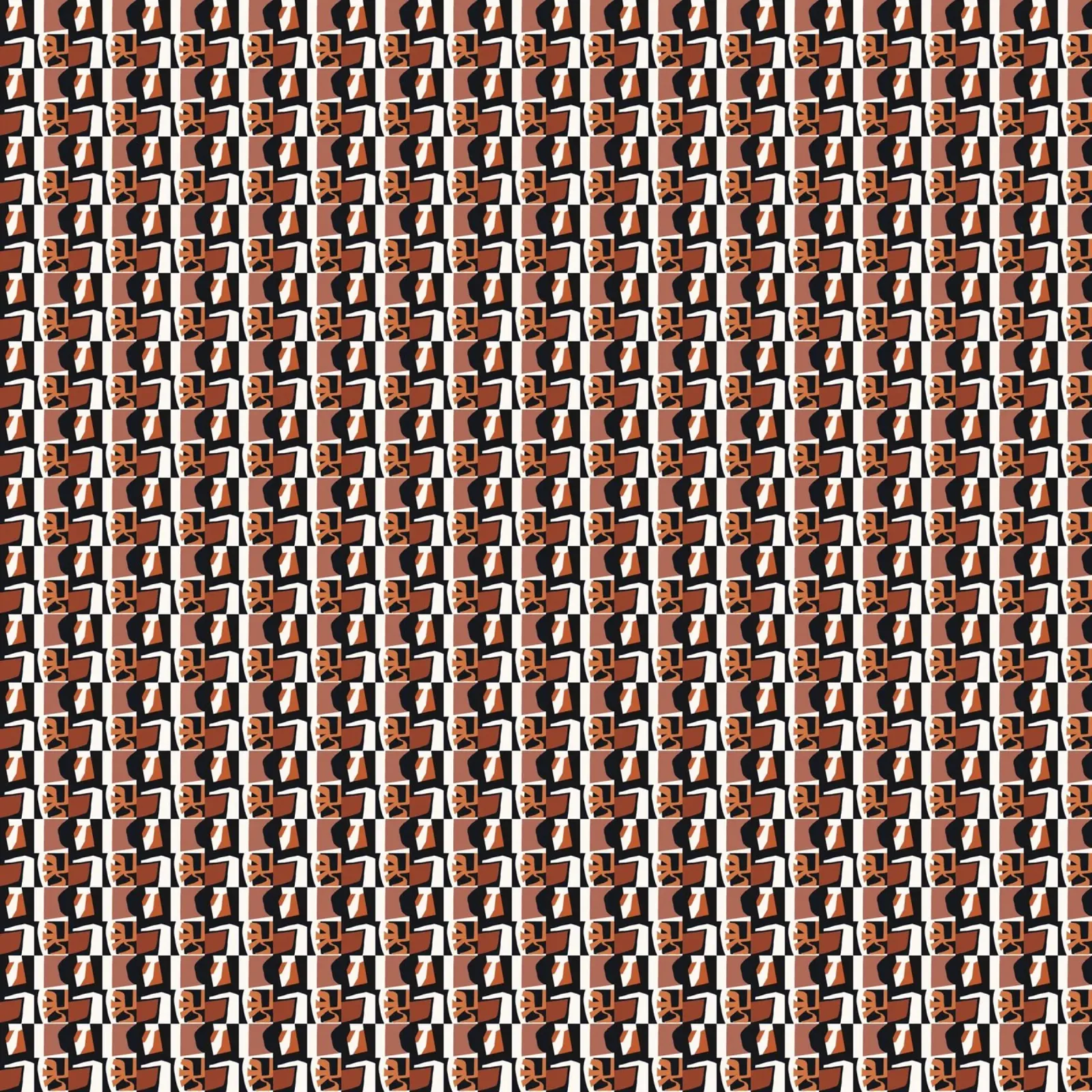 Motif de carreaux tribaux sans couture hahnemühle de Little Dean