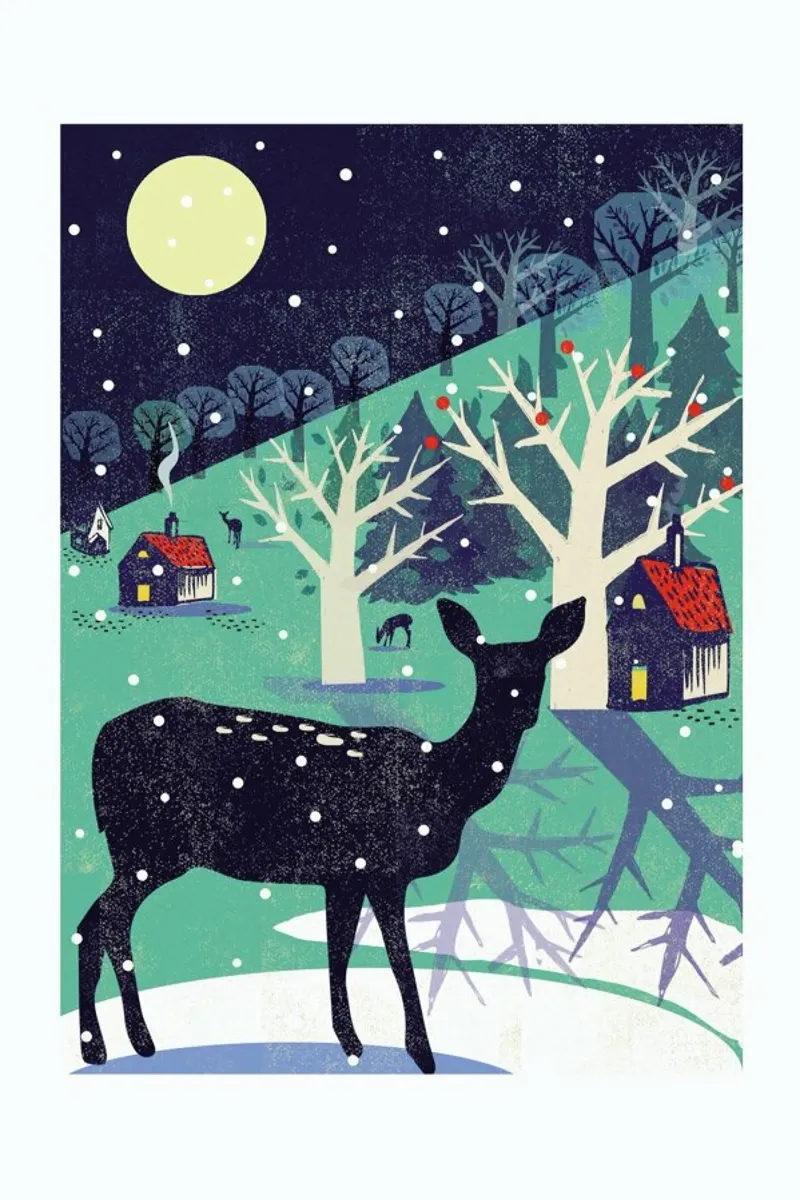 Deer canvas by Rocket68