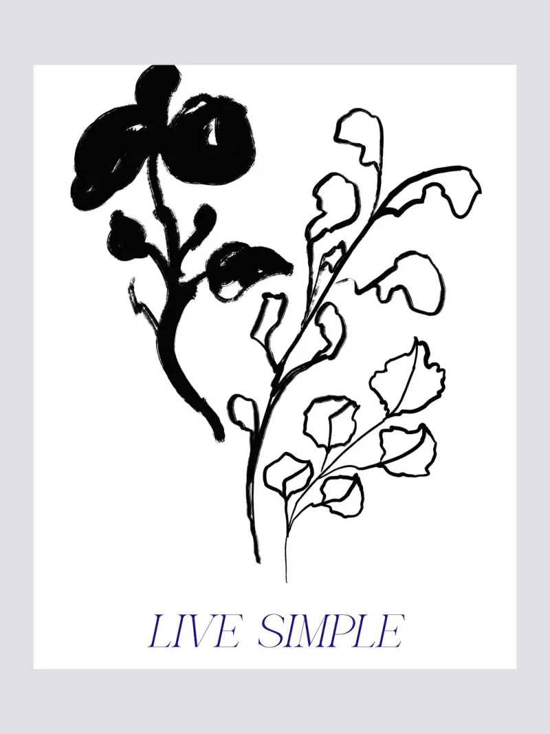 Live Simple No 02 tela da treechild