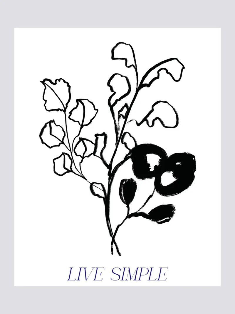 Live Simple No 05 tela da treechild