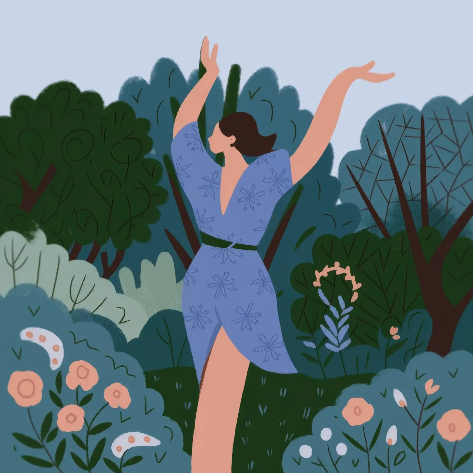 Balletto del Giardino delle Grazie poster da Prism Palette