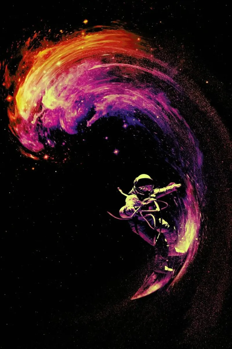 Space Surfing hahnemühle by Nicebleed