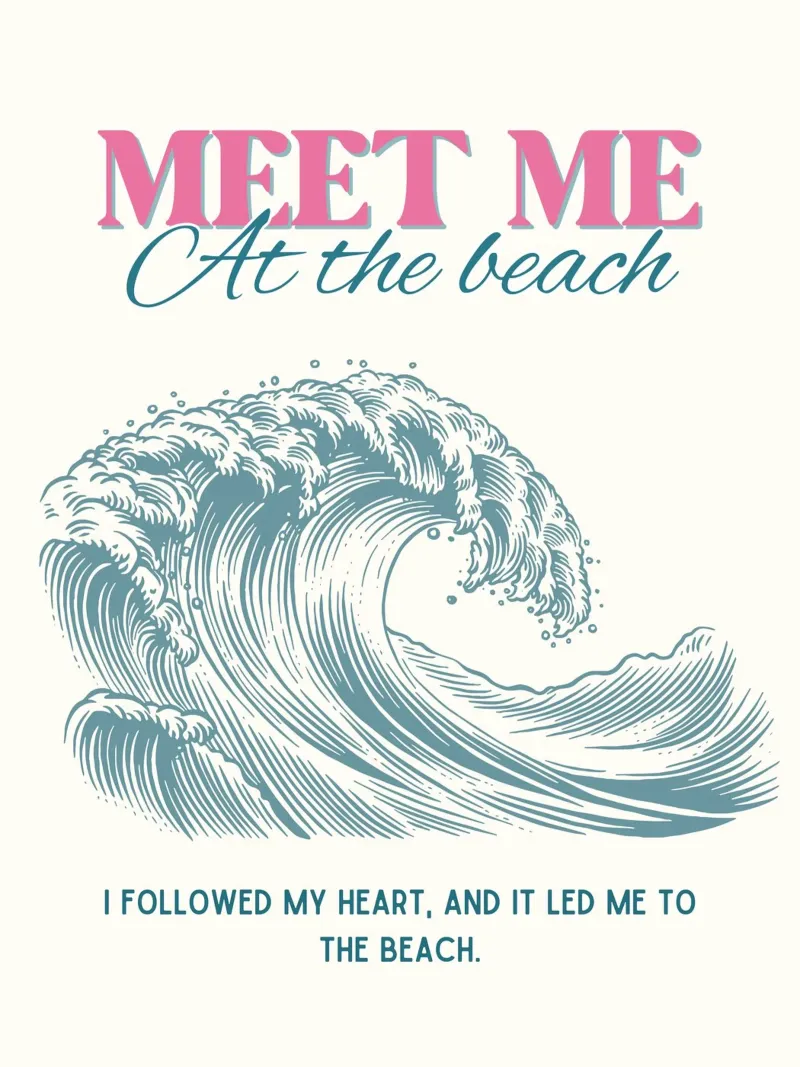 Meet me at the beach pellicola backlit da IamHomeStudio