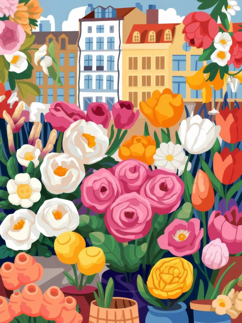 Symfonie van de stedelijke natuur poster van Prism Palette