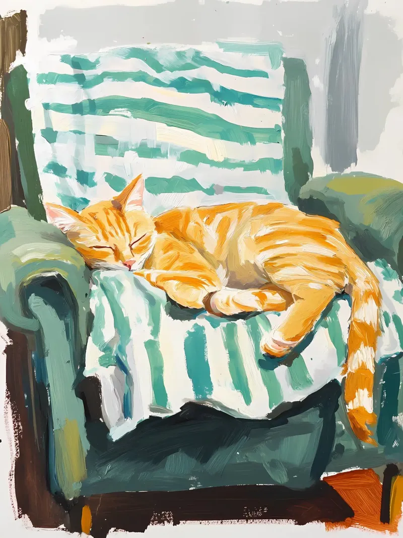 Gatto che dorme pellicola backlit da IamHomeStudio