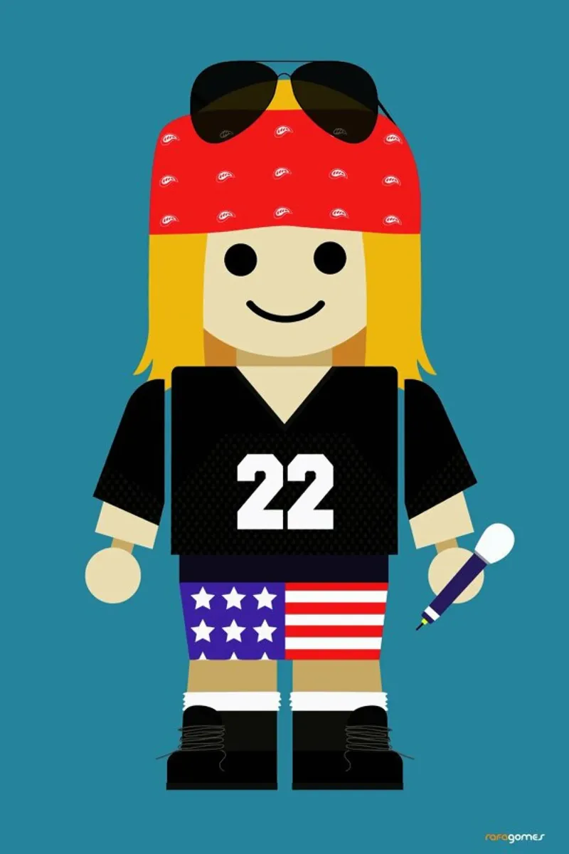 Axl Rose - Toy pellicola backlit da Rafa Gomes