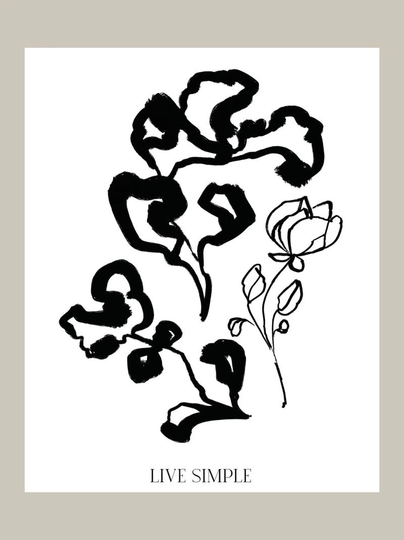 Live Simple No 10 Poster von treechild