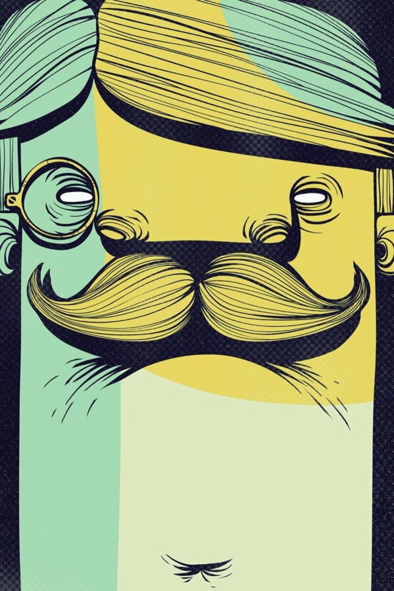 THE MUSTACHE pellicola backlit da Caio Beltrão