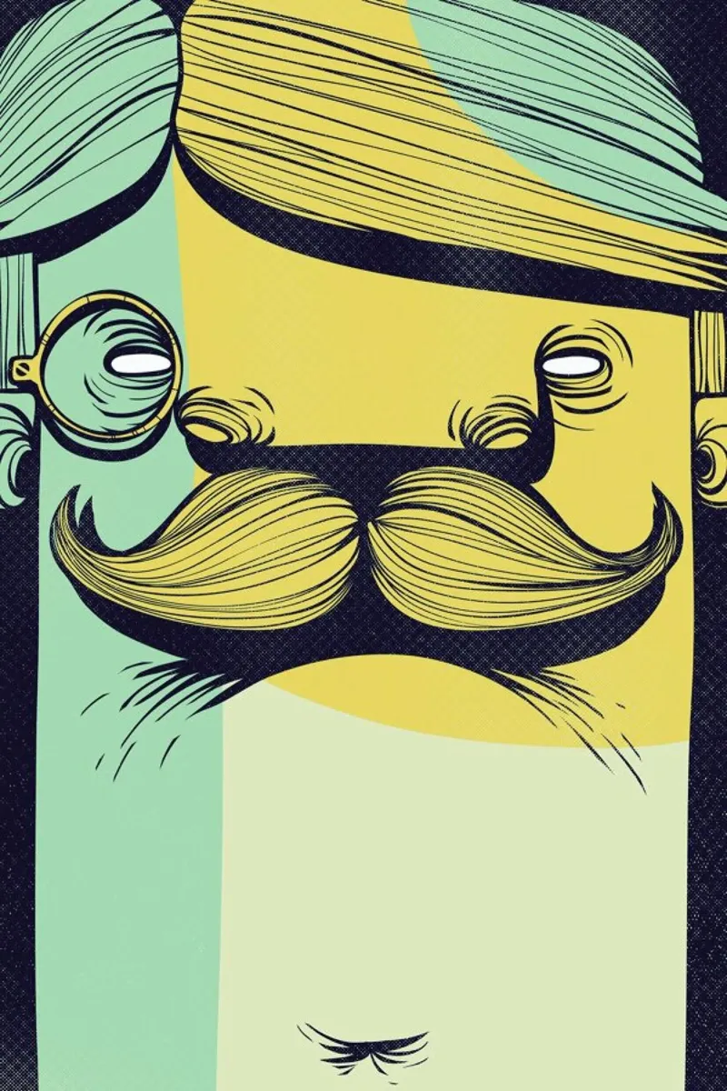 THE MUSTACHE pellicola backlit da Caio Beltrão
