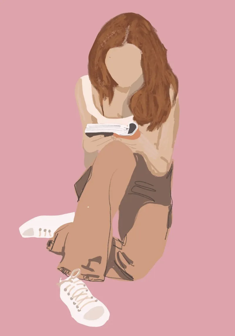 Girl Illustration 17 canvas by LeaDArt