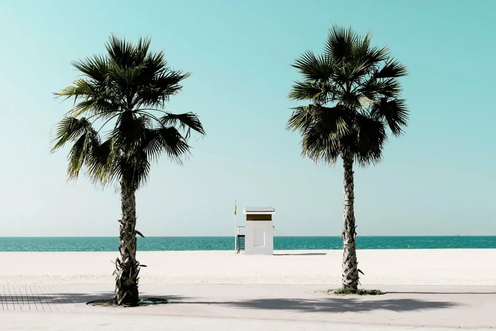 Beach Blue by @tmstefanko poster met kunststof frame van EyeEm Mobile GmbH