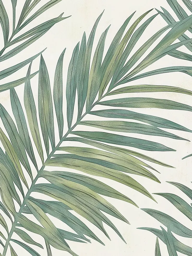 Foglie di palma tropicale Boho Botanical Greenery Botanica alluminio dibond da Gentle Echoes Art