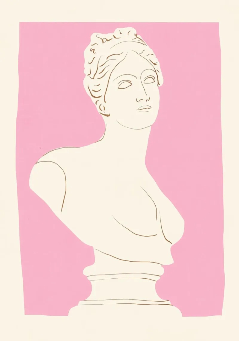 Busto minimalista 4 pellicola backlit da LeaDArt