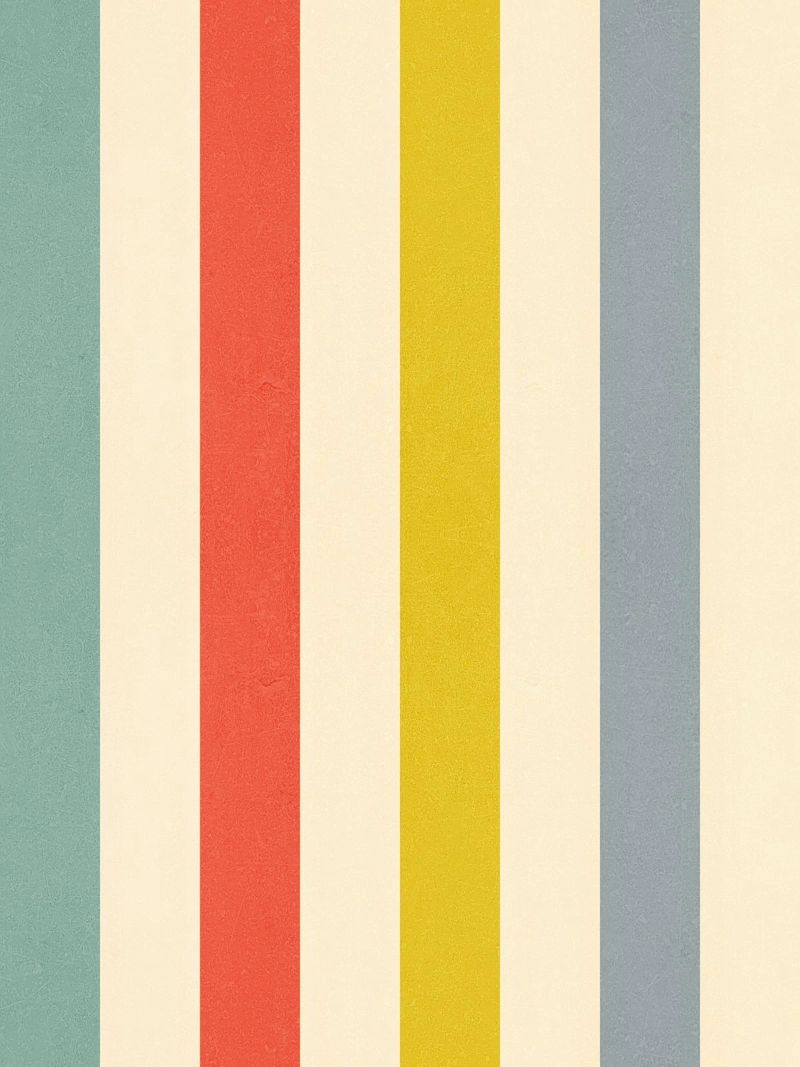Motivo a righe retrò estivo poster da Dominique Vari Abstract