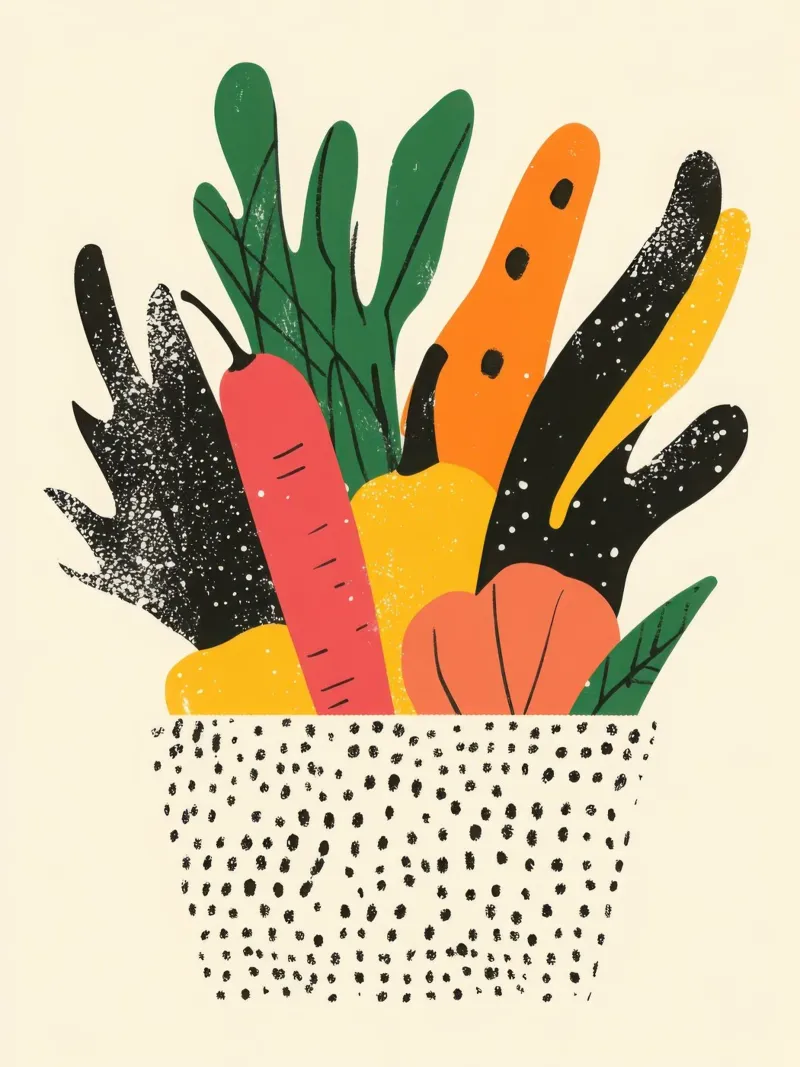 Jardin Graphique - L'arte dei sapori plexiglass da Pop and Fruits - Affiches & posters