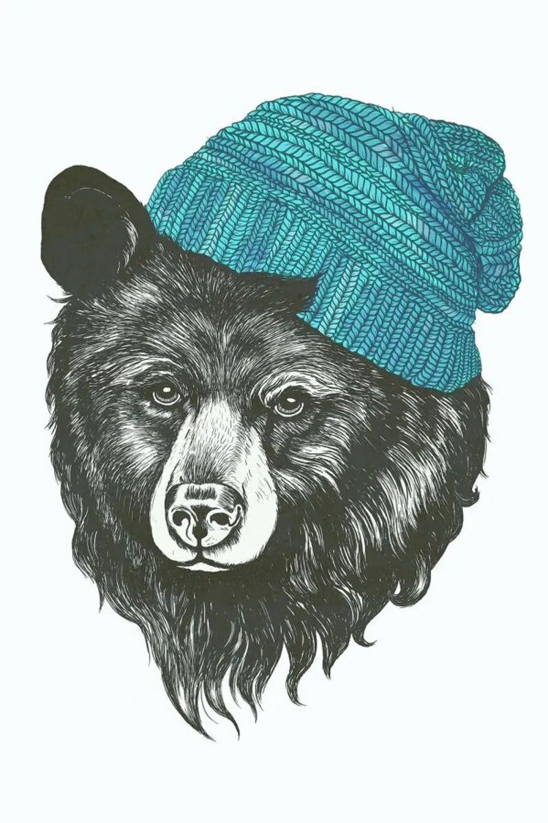 Bear Blue poster da Laura Graves