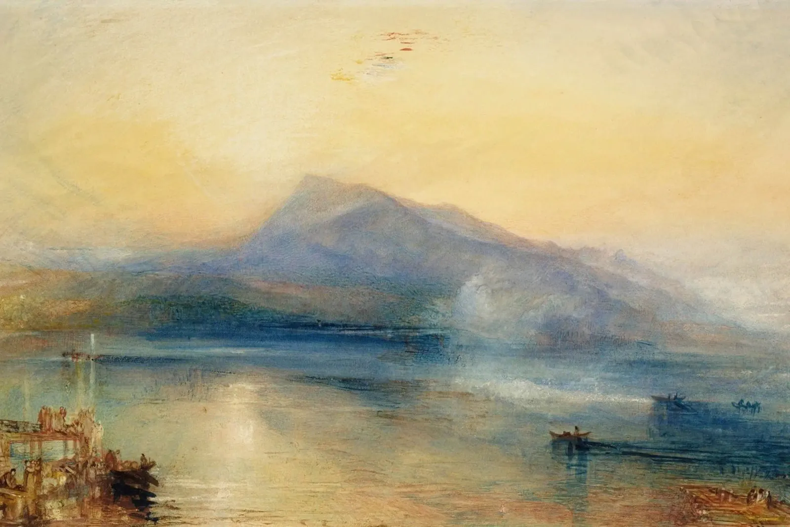 Turner The Dark Rigi, the Lake of Lucerne, Showing the Rigi canvas by Timeless Artworks