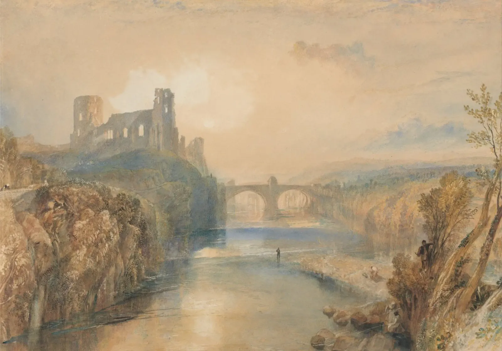 Joseph Mallord William Turner - Castello di Barnard poster con telaio in legno da Timeless Artworks