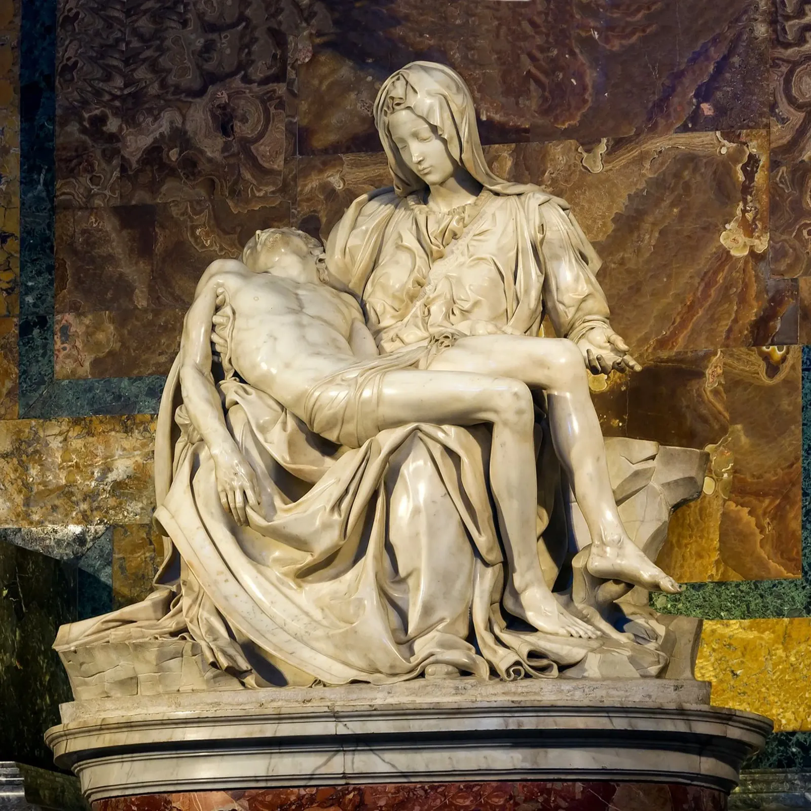 Michelangelo Pietà, 1498-1499 pellicola backlit da Timeless Artworks