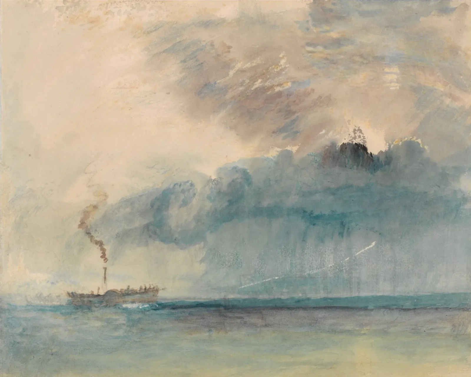 Joseph Mallord William Turner - Un veliero a pale in una tempesta pellicola backlit da Timeless Artworks